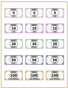 Role-Play - Apple Market Theme - Play Money