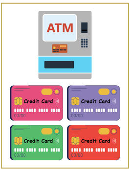 Role-Play - Apple Market Theme - ATM Credit Cards