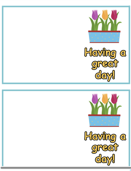 Role-Play - Flower Shop - Have a great day