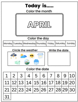 Calender Activities - April