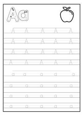 ✏️ A-Z Letter Tracing Practice – Upper &amp; Lowercase Alphabet Worksheets