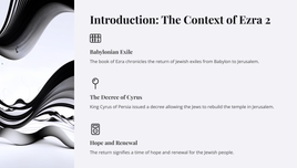 Die terugkeer uit ballingskap - Esra 2