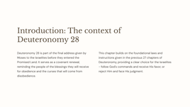 Deuteronomium 28: Seëninge en vloeke 