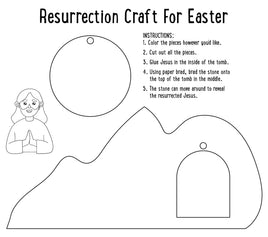 Easter Craft &amp; Coloring - Ressurection Craft