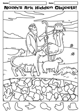 Versteekte voorwerp-kleur - Noahs Ark-diere